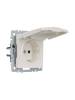 Розетка 1-местная с заземлением, шторками и крышкой IEK Brite BR-R16-16-K36 жемчуг фото 8