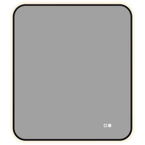 Зеркало Aquanet Контур 00367662 LED подсветка, подогрев, черное, 80x70