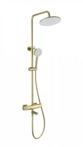 Душевая стойка Wonzon & Woghand WW-B3035-A3-BG с термостатом, золото
