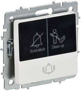 Кнопка звонка IEK Brite BR-V14-2-10-K91 арктический белый