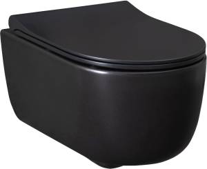 Подвесной унитаз Allen Brau Priority 4.31002.31 черный матовый с сиденьем