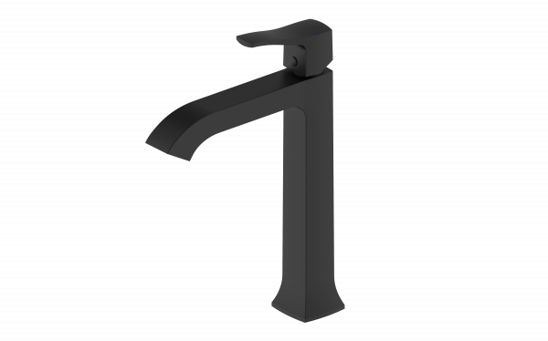 Смеситель для раковины Wonzon & Woghand WW-88019072-MB высокий, черный матовый