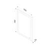 Зеркало Am.Pm Gem M91AMOX0501WG 50 см, с LED-подсветкой, сенсорный выключатель фото 10