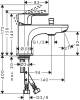 Смеситель на борт ванны Hansgrohe Rebris S 72436000 фото 2