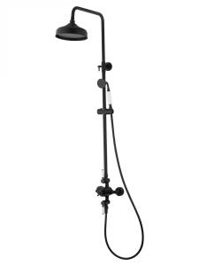 Душевая стойка Wonzon & Woghand WW-B3041-MB с термостатом, черный