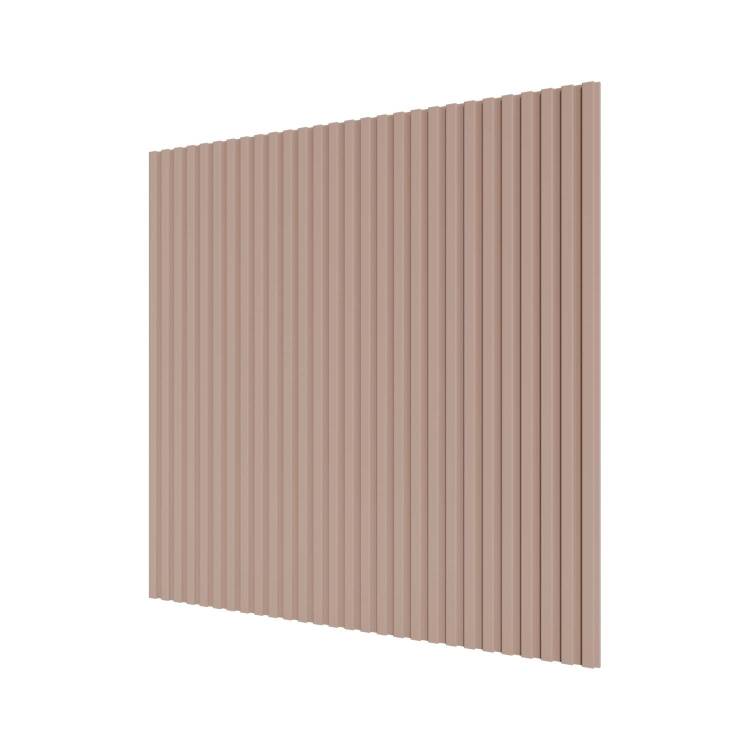 Стеновая квадратная панель МДФ Ликорн Полосы лиловая 50x50x0.8
