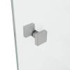 Шторка на ванну стеклянная D&K Matrix DG1109001 с фиксированной и подвижной частью хром полированный фото 5
