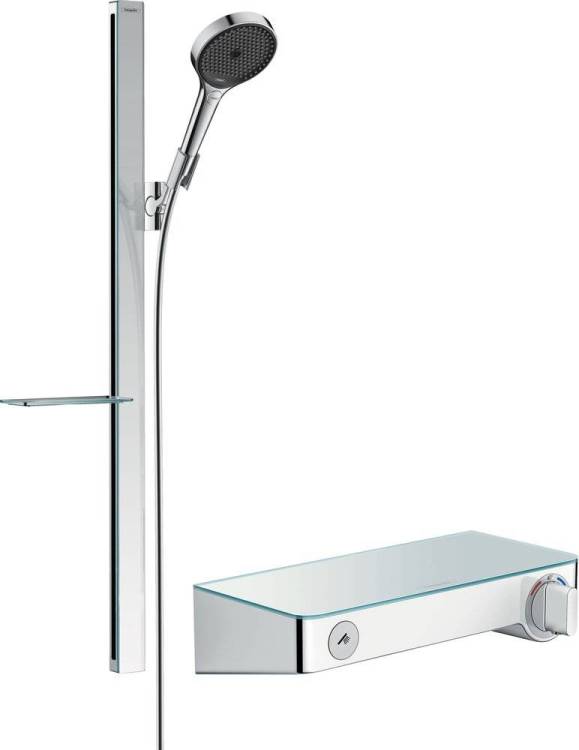 Душевой комплект Hansgrohe термостат Ecostat Select 13171000 + душевой гарнитур Rainfinity 27671000