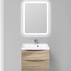 Тумба под раковину Belbagno Marino MARINO-600-2C-SO-WO-P 60x45x50 Rovere Bianco подвесная с двумя выкатными ящиками