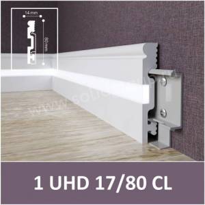Плинтус под LED подсветку Solid 1 UHD 17/80CL 2000x80x14