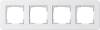 Рамка 4-постовая Gira E3 белый глянцевый 0214410