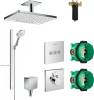 Душевой комплект Hansgrohe Rainmaker Select 460 (2 jet) 24004400 + 27648400 + 26455000 + 15760000 + 15764000
