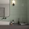 Керамическая плитка Dna Tiles Match Curved Sage Gloss 6.25x25 фото 2