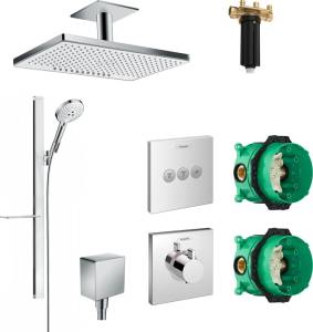 Душевой комплект Hansgrohe Rainmaker Select 460 (2 jet) 24004400 + 27648400 + 26455000 + 15760000 + 15764000