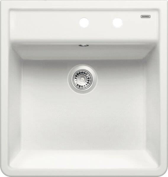 Мойка кухонная Blanco Panor 514501 белая глянцевая, два отверстия