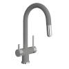 Смеситель для кухни Florentina Маэстро 337.03H.2123.307 серый шелк