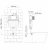 Смывной бачок скрытого монтажа Wasserkraft New Aller 10TLT.031.ME.WM04 клавиша белый матовый фото 2