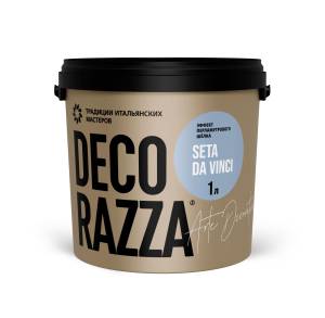 Декоративное покрытие Decorazza Seta da Vinci база Argento SD001 белое 1 л