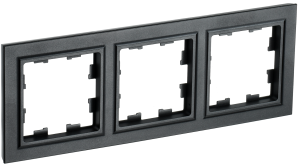 Рамка 3-постовая IEK Brite BR-M32-K02 черный