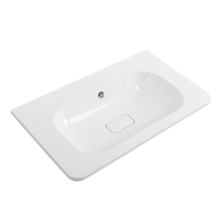 Раковина Cezares Relax CZR-800/480-LV-MR-NV-W0 белая матовая, 80x48