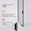 Душевой уголок Am.Pm Gem W90G-404-9090-BT профиль черный матовый, стекло прозрачное, 90x90 фото 6