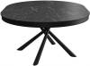 Стол Дик DikLine KR120 00-00067023 мрамор черный калаката, опоры черные 120(160)x120x76 фото 5
