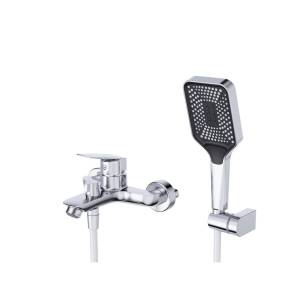 Смеситель универсальный BelBagno DUE-VASM-CRM с душевым гарнитуром, хром