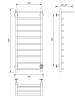 Полотенцесушитель электрический Comfysan Scola 016692 EC-10 100/40 с полкой, черный матовый фото 2