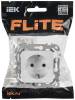 Розетка 1-местная с заземлением IEK Flite FI-R11-16-K01 белый фото 2
