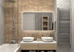 Зеркало с подсветкой Art&Max Ravenna AM-Rav-1200-700-DS-F