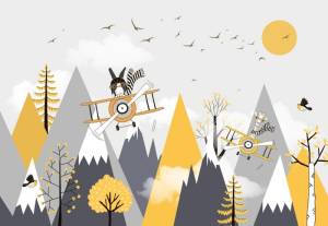 3D Фотообои Artegrafico «Крутое пике» KID-064 песок