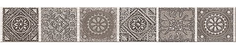 Бордюр Azori Grazia 585591001 Mocca Nefertiti 6.2x40.5