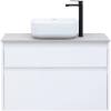 Тумба под раковину Aquanet Nova Lite 90 242268 2 ящика, белый глянец фото 16
