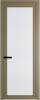 Межкомнатная дверь Profil Doors 1 AGP цвет профиля Шампань, стекло безопасное 6 мм мору белый 800x2000