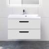 Тумба с раковиной BelBagno Aurora 80 bianco lucido
