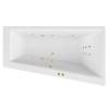 Акриловая ванна Excellent Sfera Slim 170x100 (правая) "LINE" (золото)