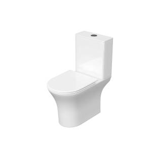 Унитаз-компакт Aquatek Optima AQ4412-00 безободковый, сиденье микролифт, белый