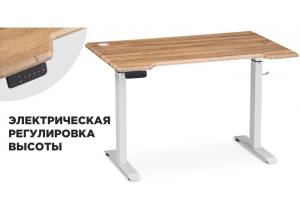 Стол компьютерный Notta Маркос 578486 белый/вотан дуб 140x80x75