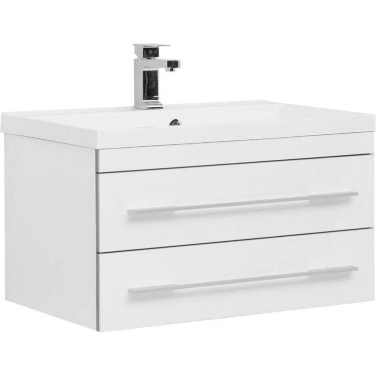 Тумба с раковиной Aquanet Верона 75 287672 белый, 445x750x480