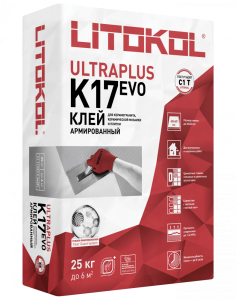 Клей Litokol Ultraplus K17 EVO серый 25 кг