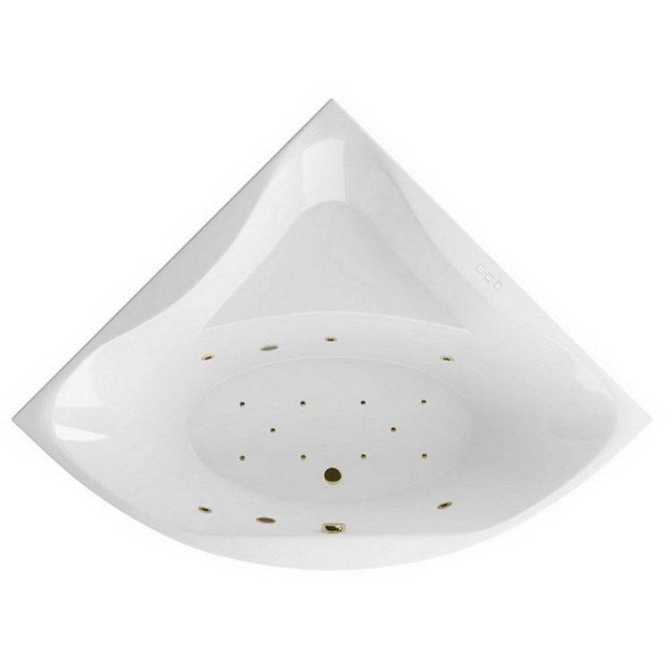 Акриловая ванна Excellent Glamour RELAX WAEX.GLA15.RELAX.BR 150x150 бронза