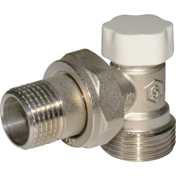 Клапан запорно-балансировочный Stout (евроконус) угловой 1/2