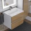 Тумба с раковиной Uperwood Barsa 2930205646 подвесная, белая, дуб сонома, 60 см фото 4