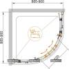 Душевой уголок Cezares Eco O R 2 90 C NERO фото 3