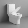 Унитаз-компакт Grossman Tornado GR-4489SQ безободковый, сиденье микролифт, белый глянцевый фото 5