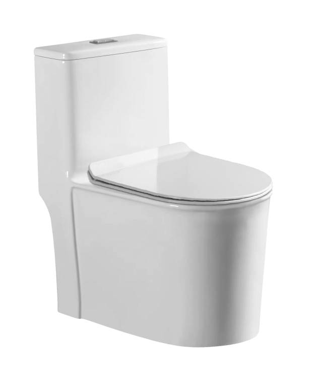 Унитаз-моноблок Stella Polar Куэнка KN6831000 сиденье микролифт, белый глянцевый