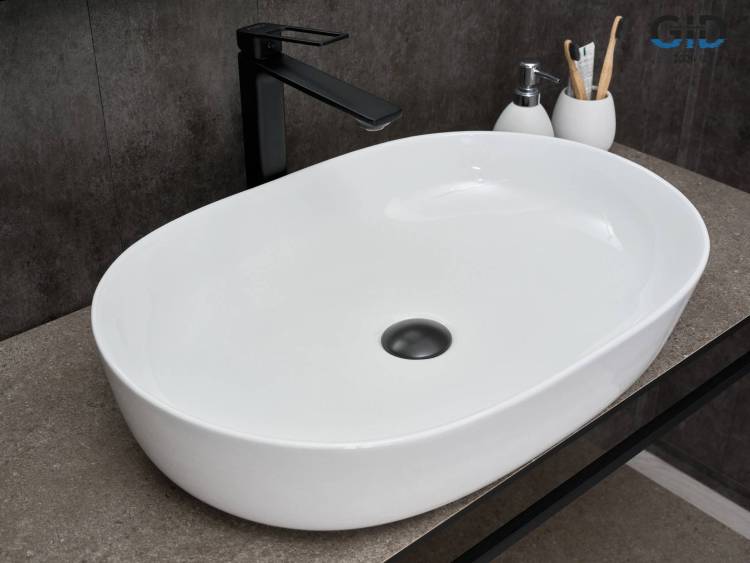 Раковина Gid Lago D1348 51204 белая, 61x41x13.5