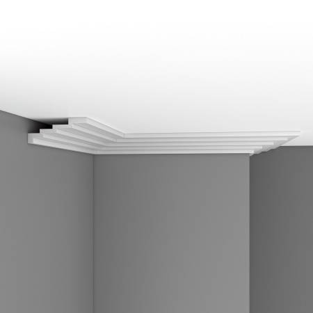 Плинтус потолочный гладкий DECOMASTER DP-375 240x15.8x6.5