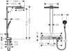 Душевая стойка Hansgrohe Rainmaker Select 460 2jet 27109400 с термостатом фото 8