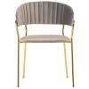 Стул Bradex Home Turin FR 0392, латте с золотыми ножками фото 2